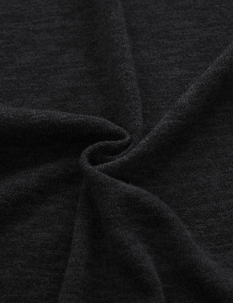 GIVON Men's Long Hooded Shawl Cardigan Open Front Gothic Cloak with Drape Design Shawl Collar / DCC055-BLACK-XL - Image 5